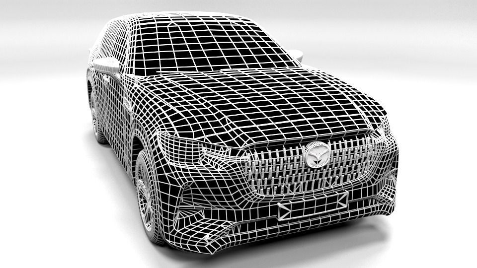 MAZDA CX-60 LOWPOLY Low-poly 3D model_1