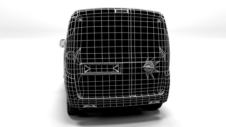 OPEL COMBO 2013 LOWPOLY Low-poly 3D model_3