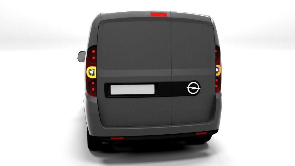 OPEL COMBO 2013 LOWPOLY Low-poly 3D model_2