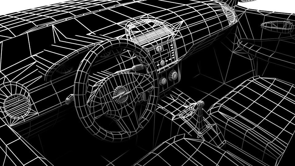 OPEL COMBO 2013 LOWPOLY Low-poly 3D model_9