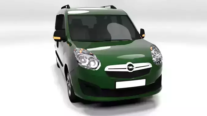 OPEL COMBO PASSANGER 2014 LOWPOLY