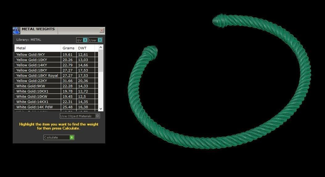 Spiral Cable Bracelet 3D print model_9