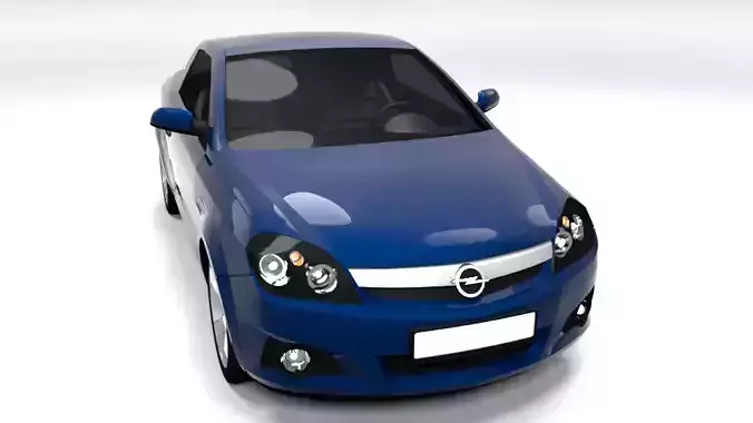 OPEL TIGRA CABRIO CLOSED LOWPOLY