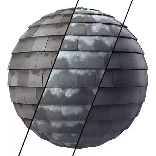Roof Tile Materials 49- Roofing Mudd and Snow  Seamless Pbr 4k Texture