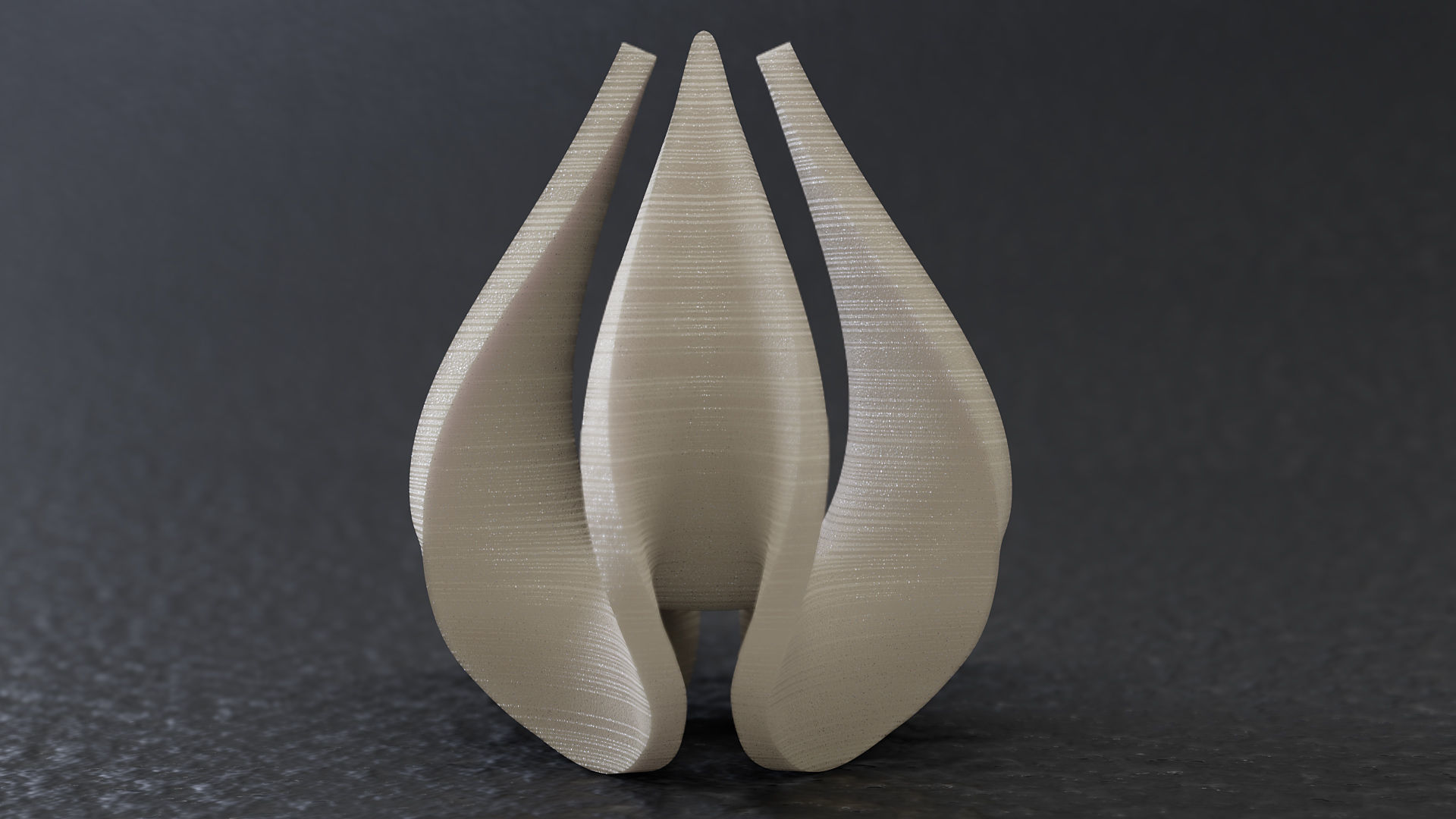 Teardrop Quatrefoil Math Sculpture 3D print model_2