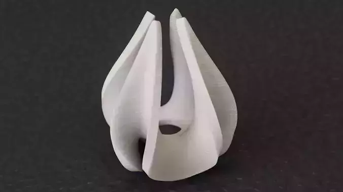 Teardrop Quatrefoil Math Sculpture 3D print model