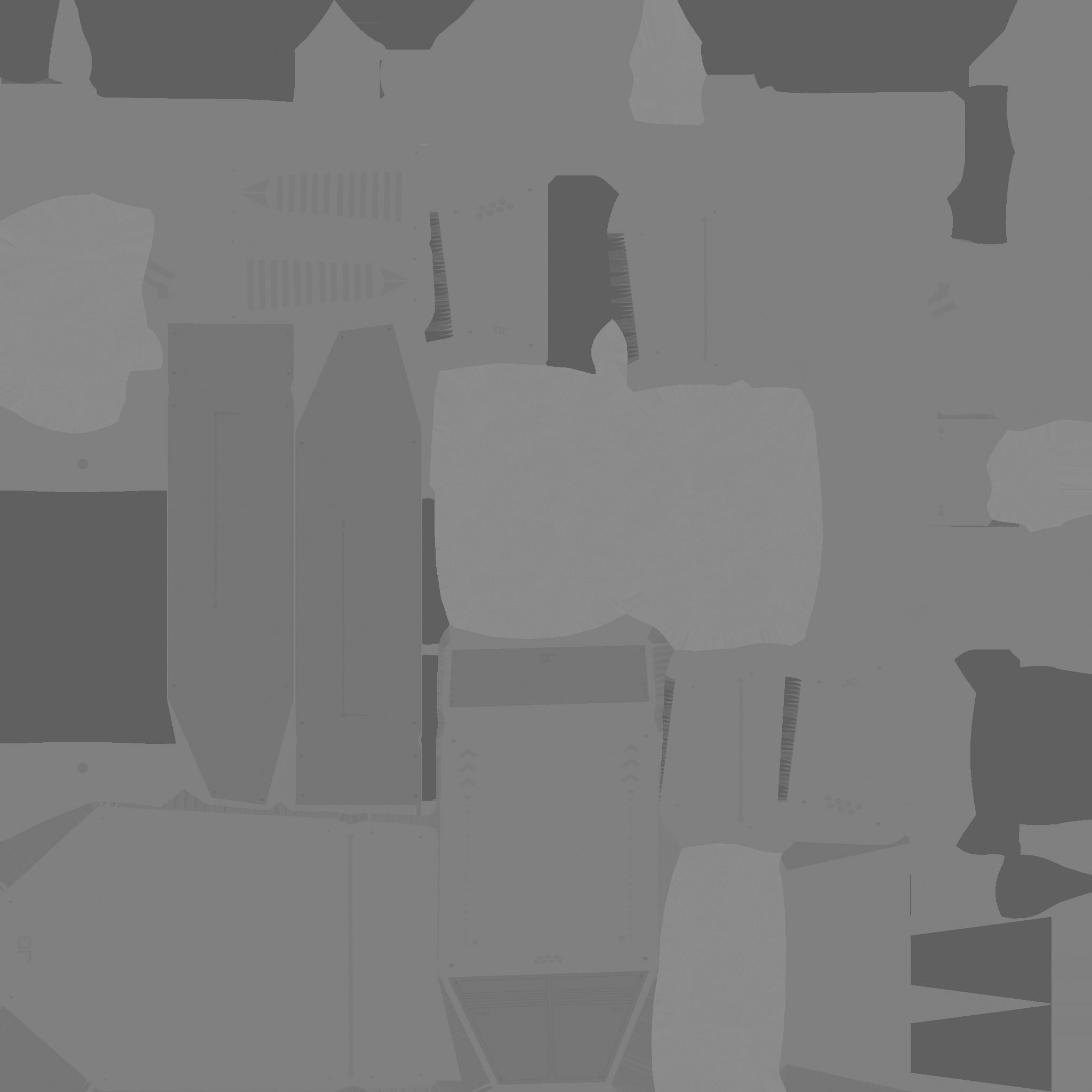 Jetpack G10 Blue Bronze - SciFi Character Design Low-poly 3D model_22