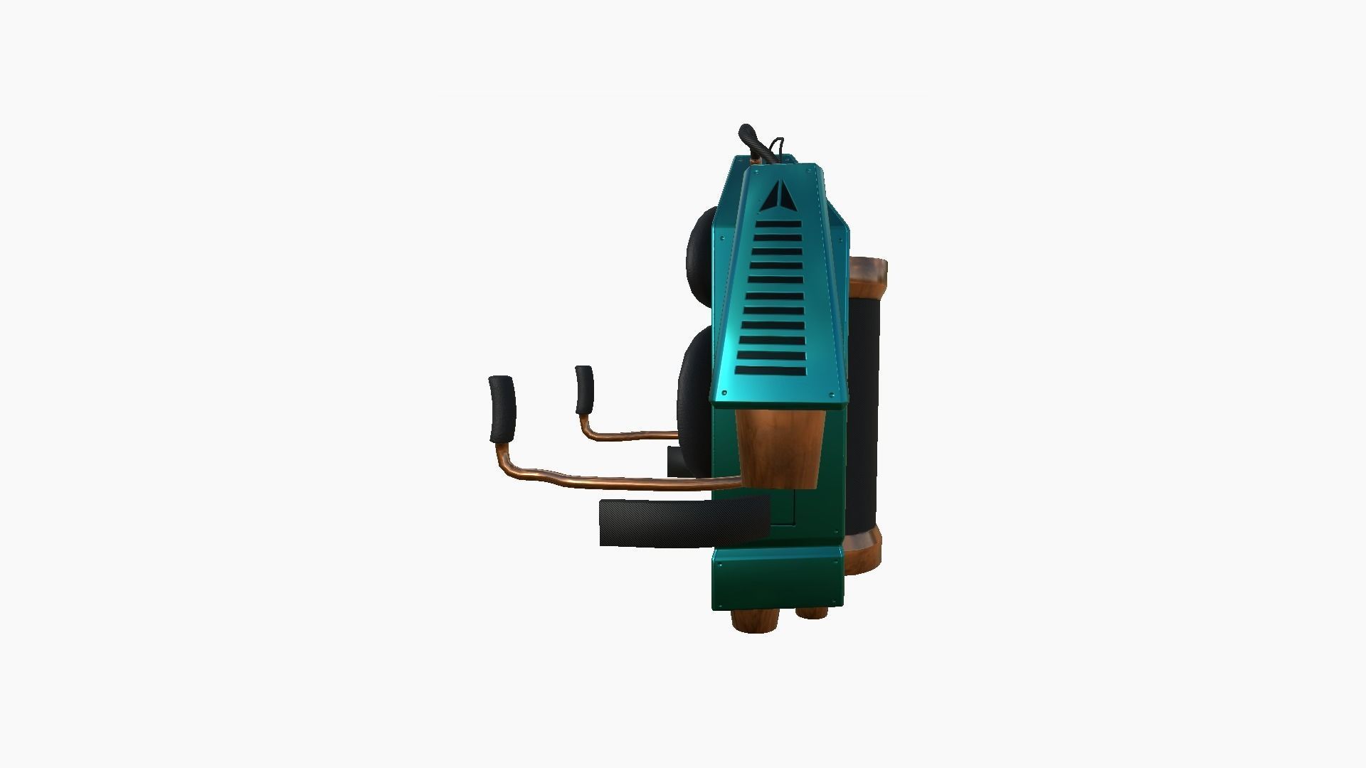 Jetpack G10 Blue Bronze - SciFi Character Design Low-poly 3D model_2