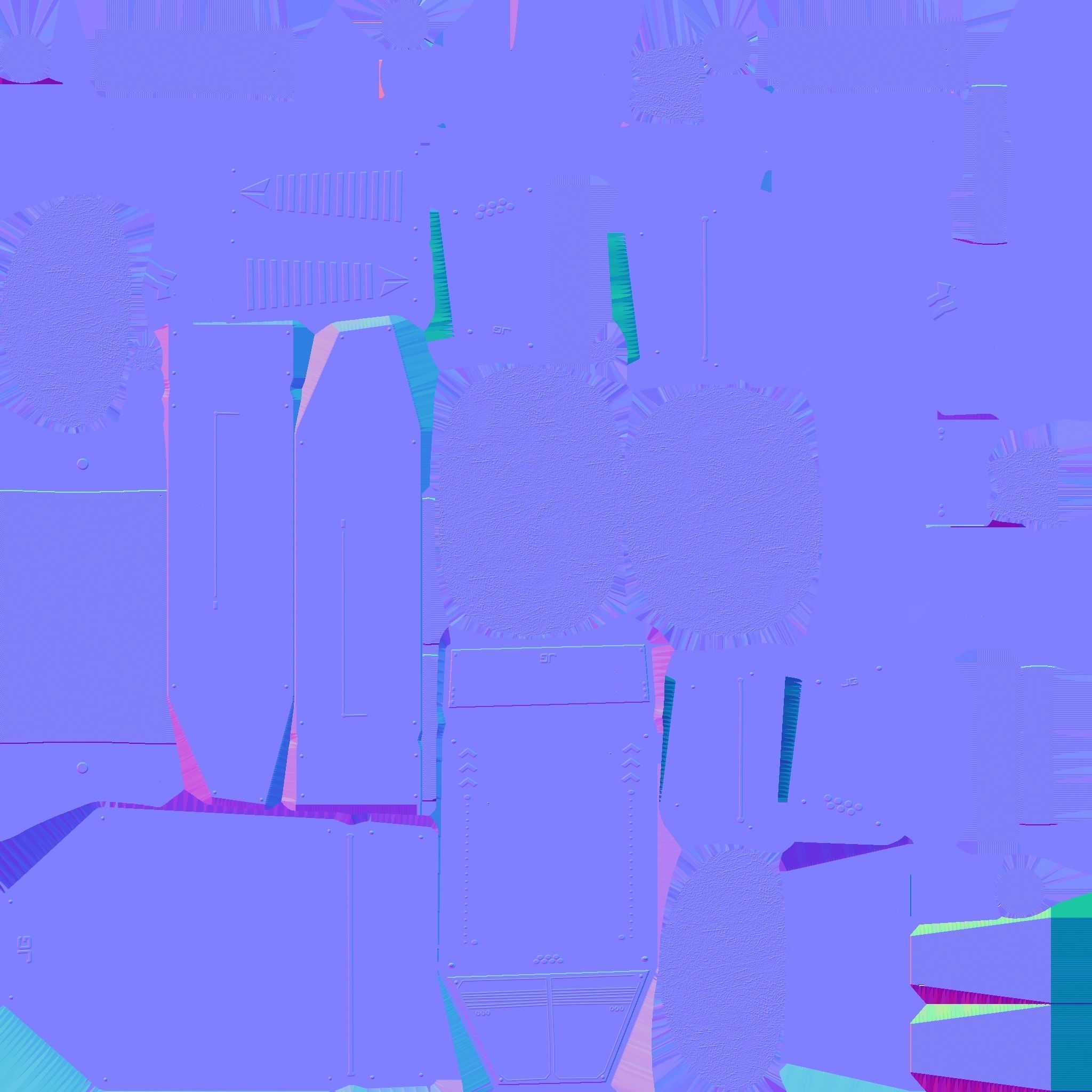 Jetpack G10 Blue Bronze - SciFi Character Design Low-poly 3D model_24