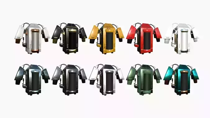 10 Jetpacks G Collection - SciFi Character Design 