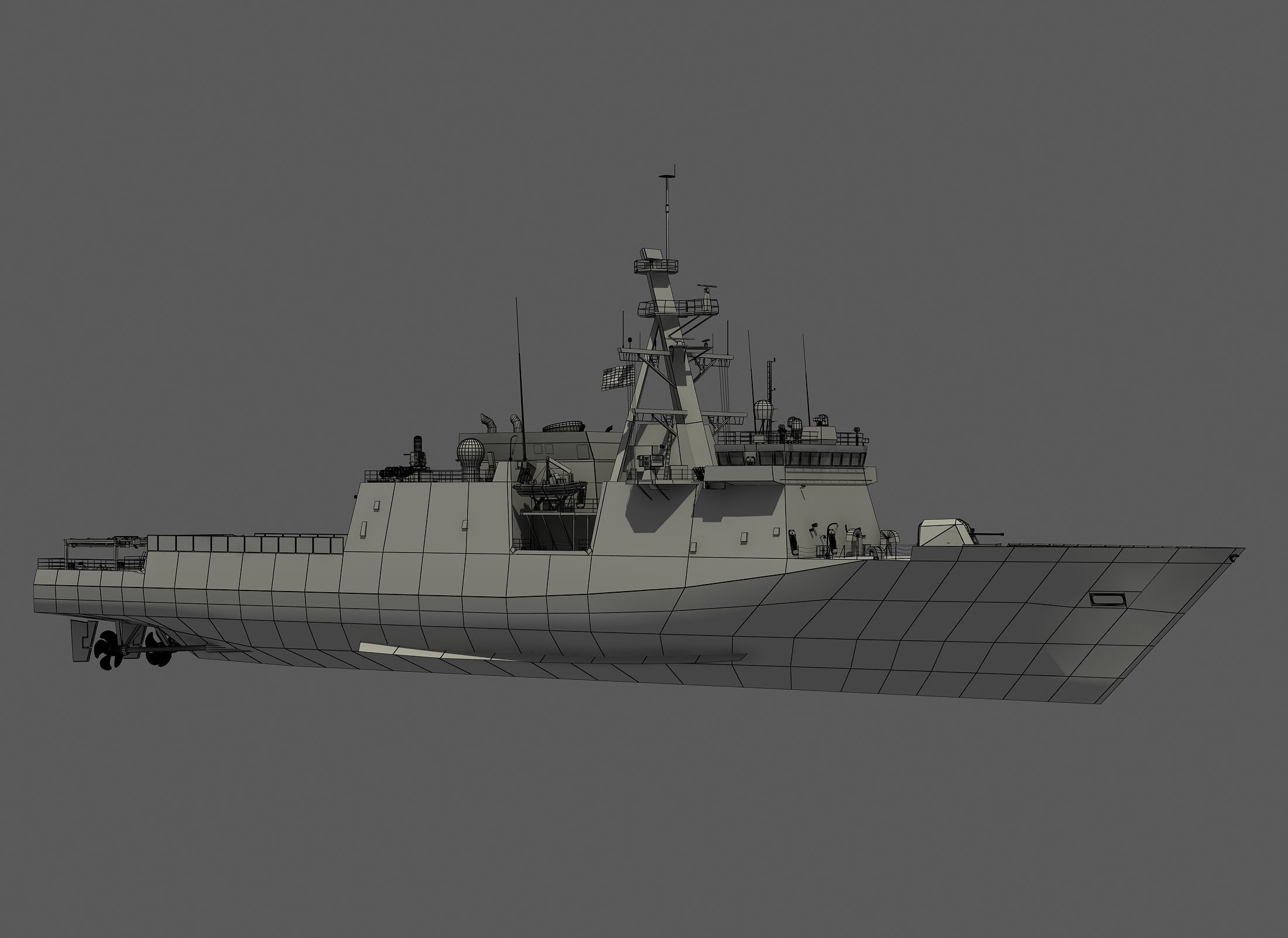 USCGC WAESCHE - LEGEND CLASS US CUTTER-COAST GUARD 3D model_2