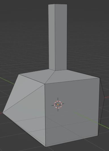 Low-Poly Hammer box with hole in middle 3D print model_1