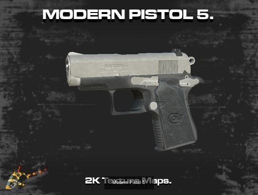 Modern Pistols Pack 3D Model Collection_5