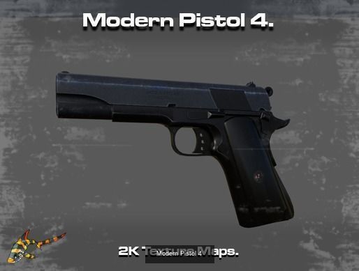 Modern Pistols Pack 3D Model Collection_4