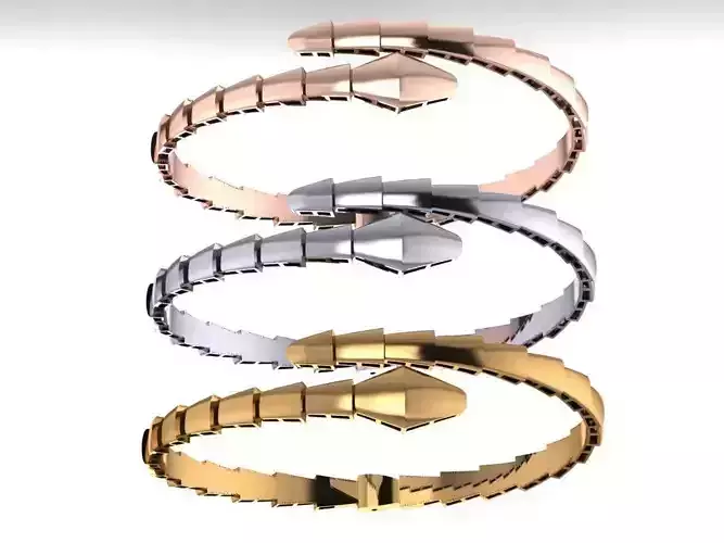 snake bracelet 3D print model