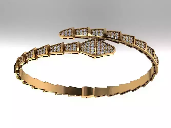 snake bracelet 3D print model