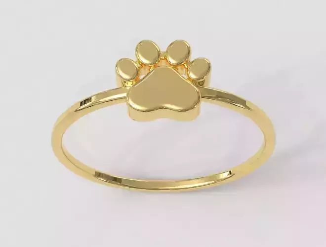 Paw Ring 3D print model