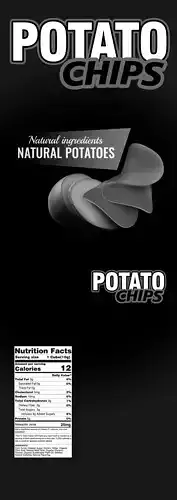 Chips potatos Low poly  Game ready  Low-poly 3D model