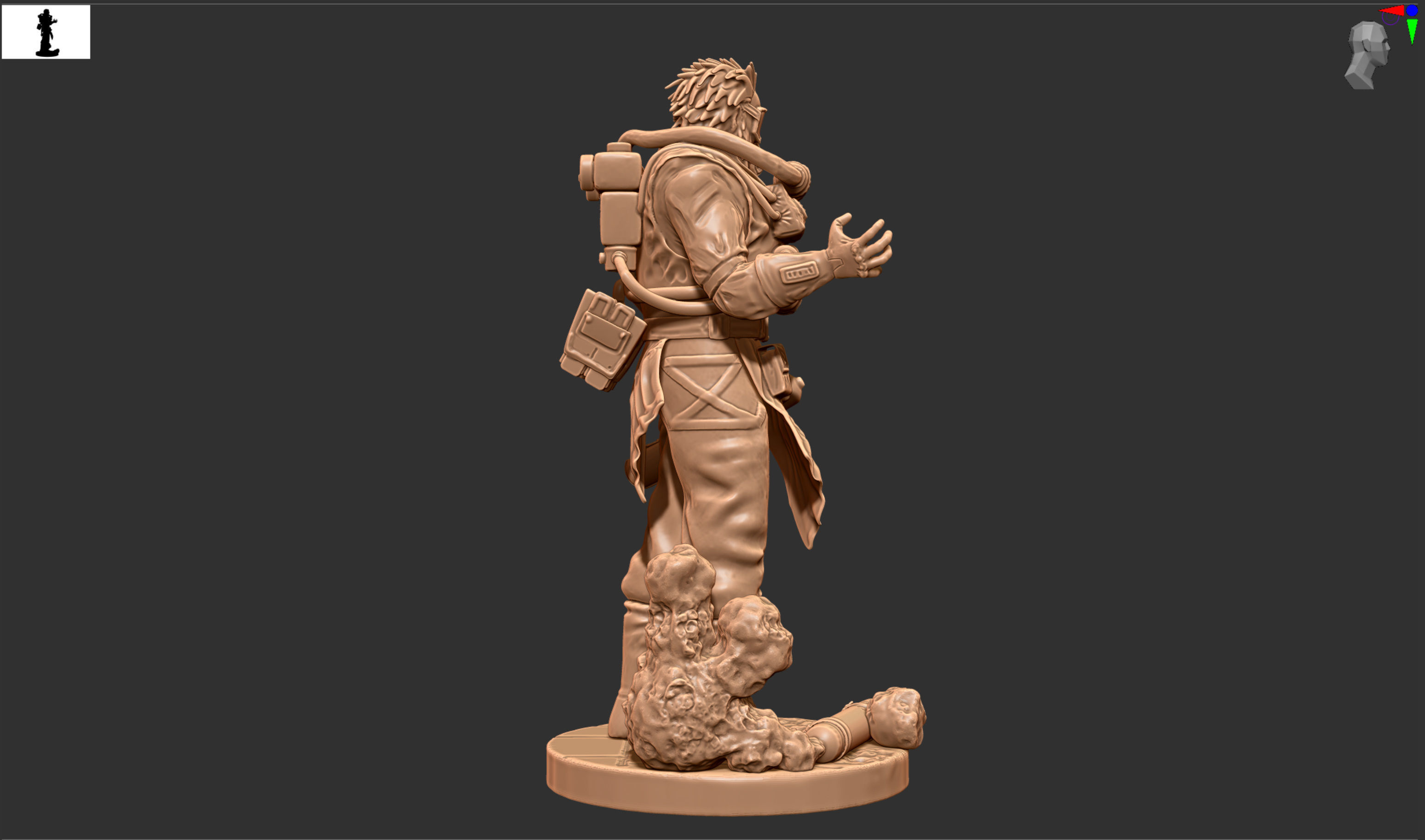 Apex Legends Caustic drops it  3D print model_7