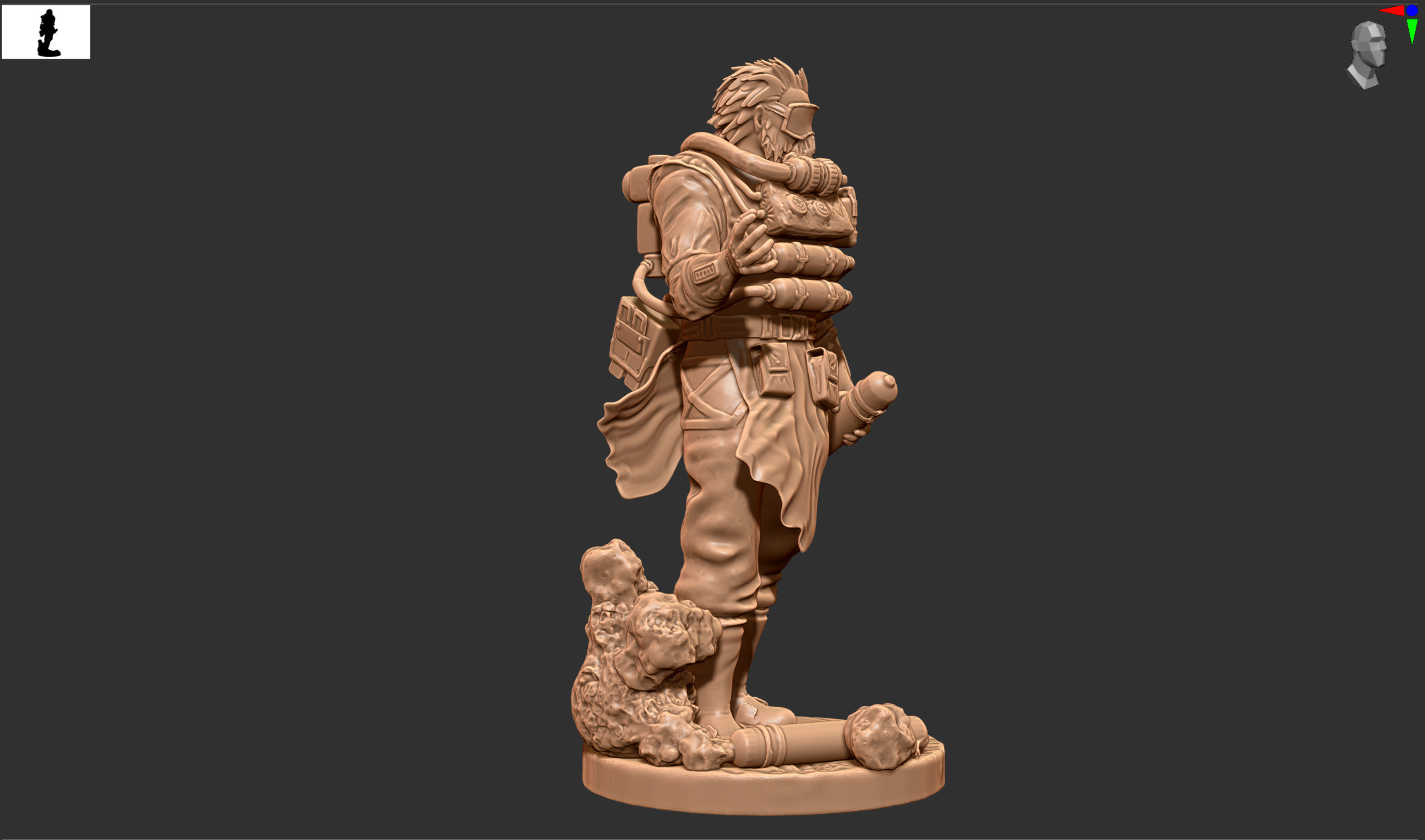 Apex Legends Caustic drops it  3D print model_8