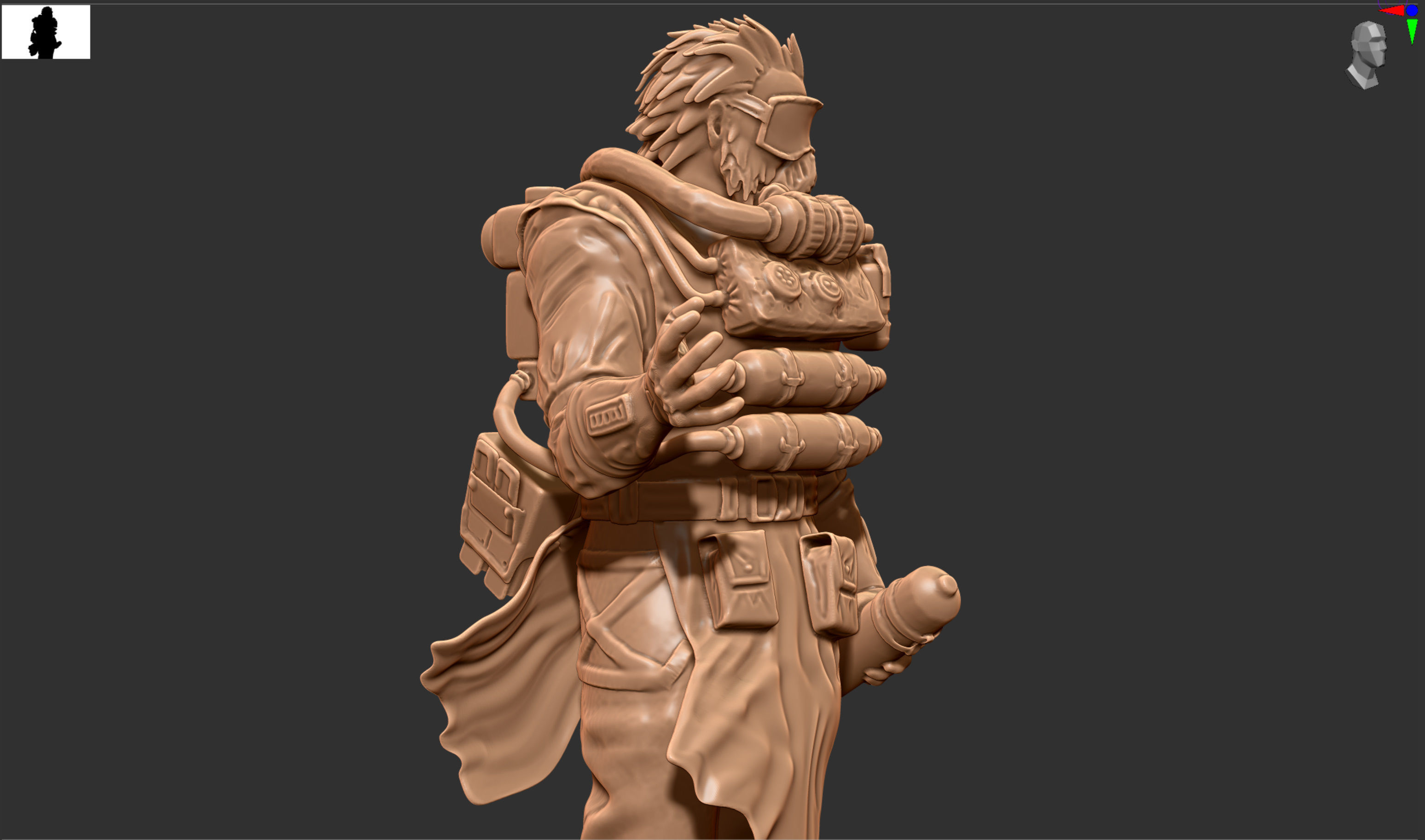 Apex Legends Caustic drops it  3D print model_9