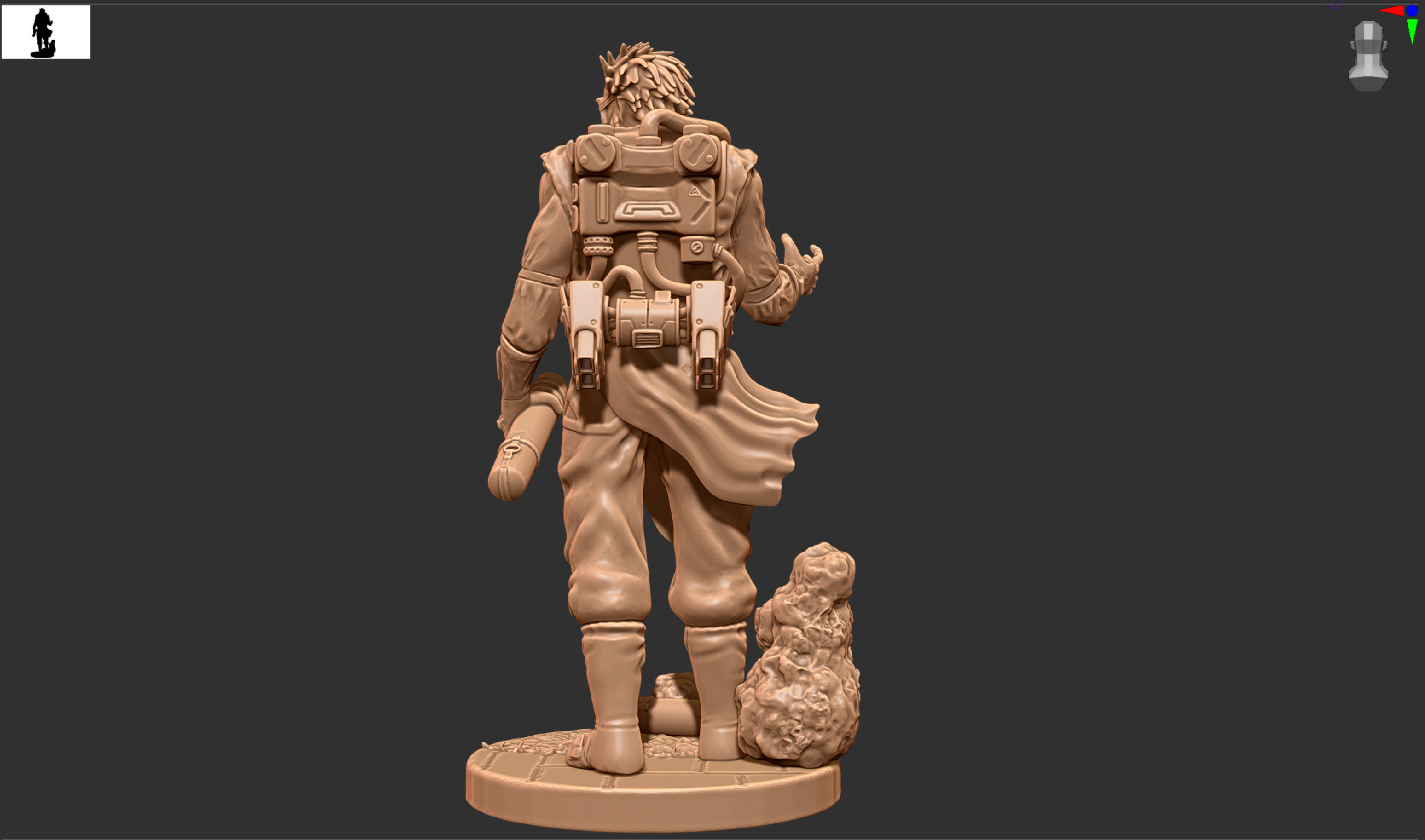 Apex Legends Caustic drops it  3D print model_5