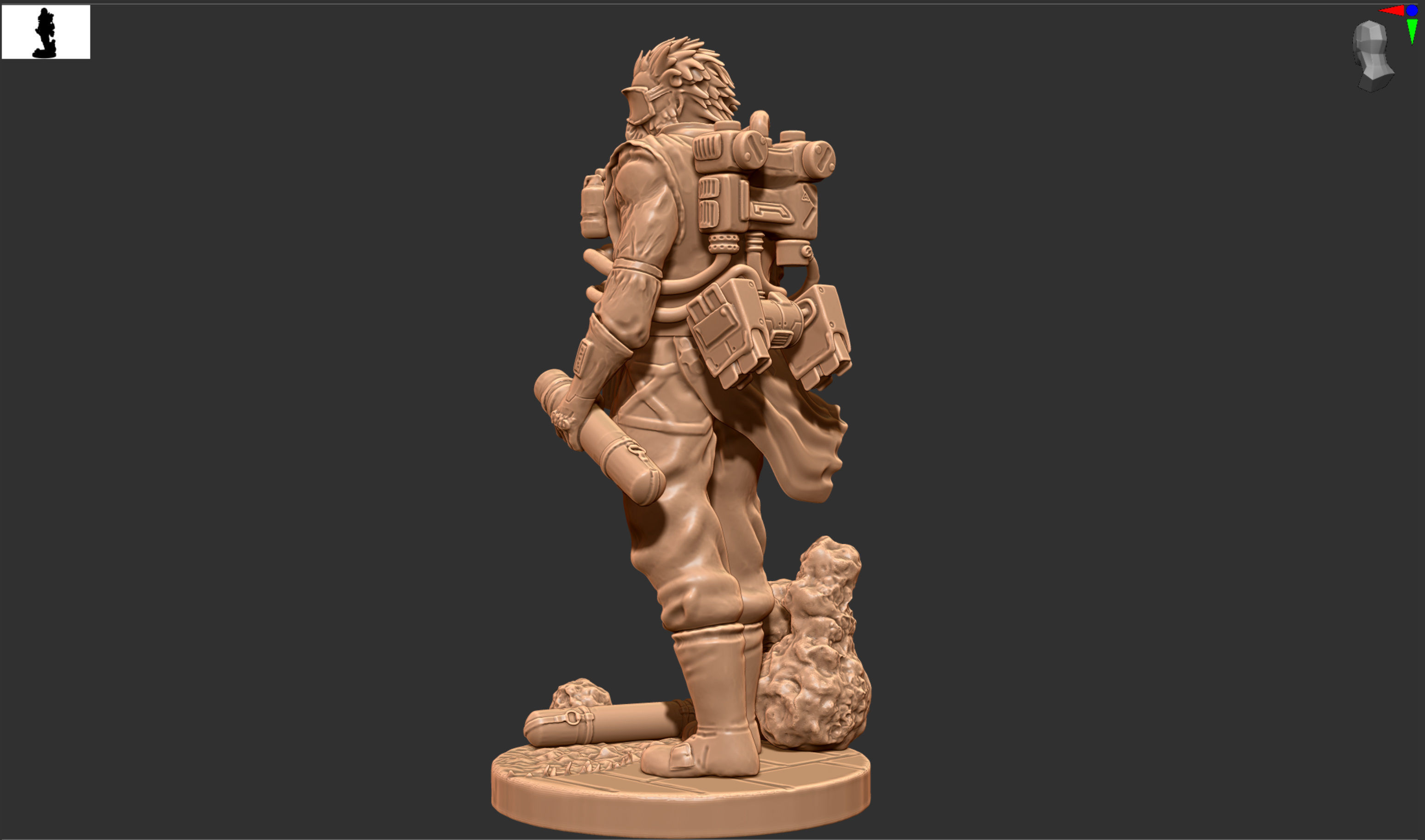 Apex Legends Caustic drops it  3D print model_4