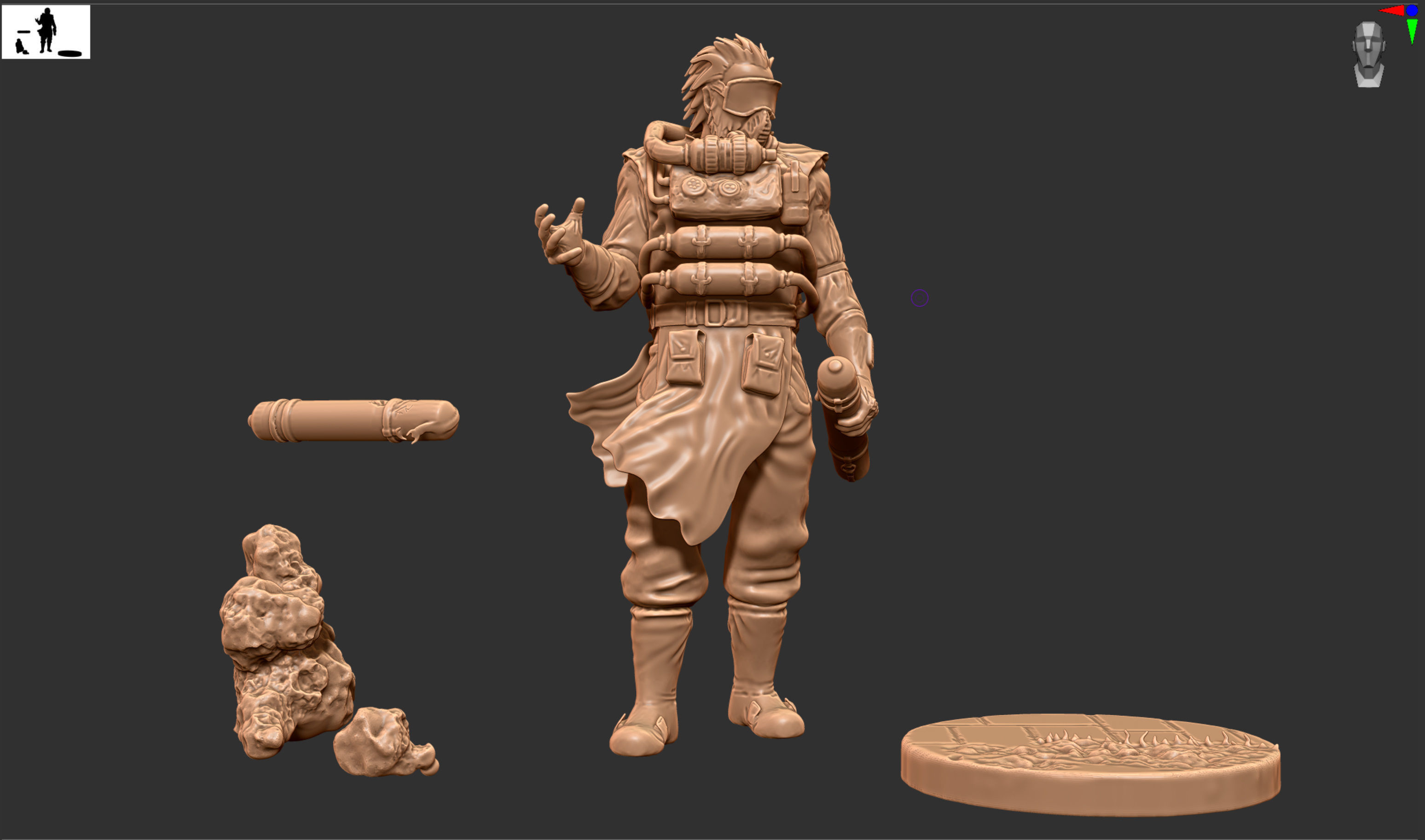 Apex Legends Caustic drops it  3D print model_12