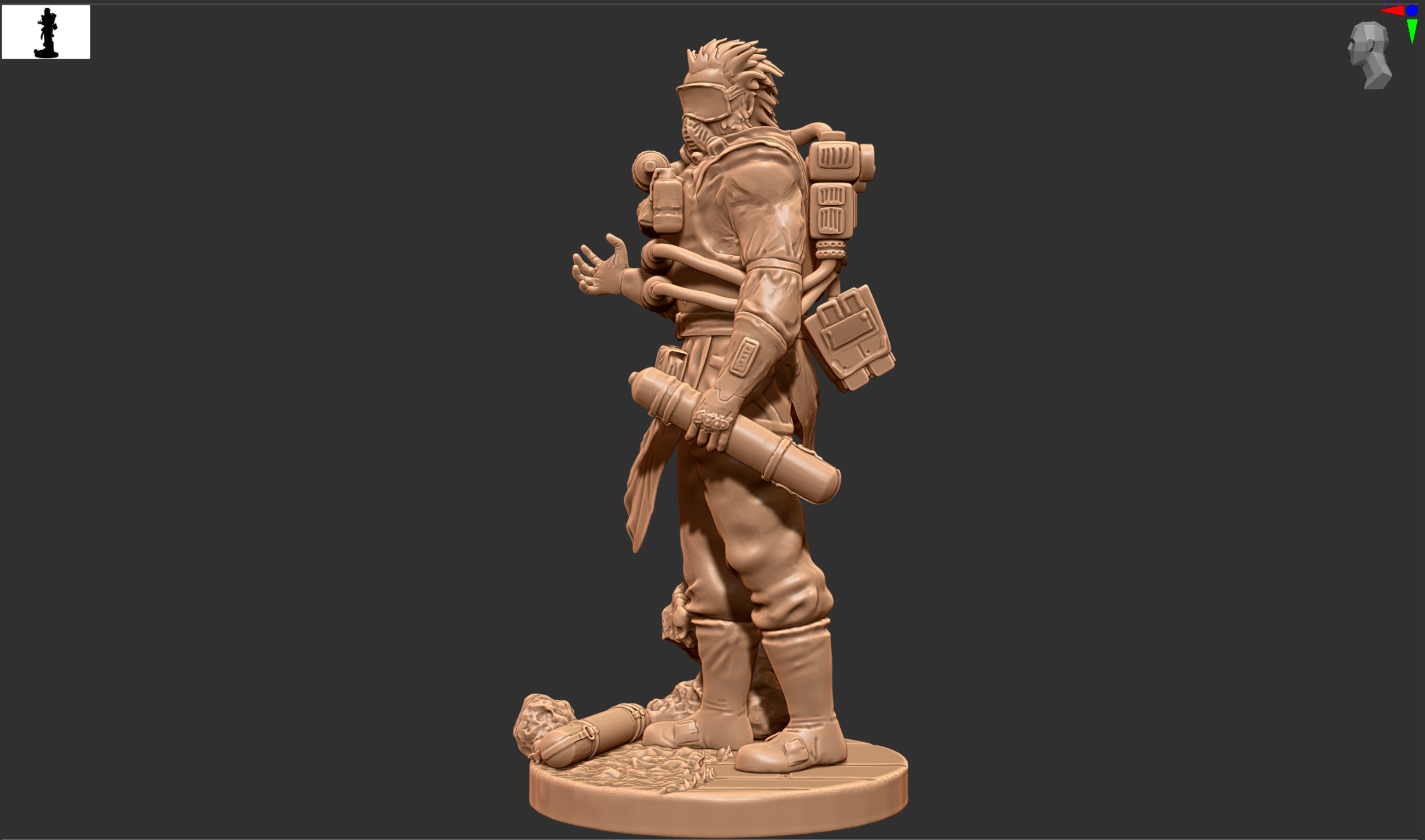 Apex Legends Caustic drops it  3D print model_3