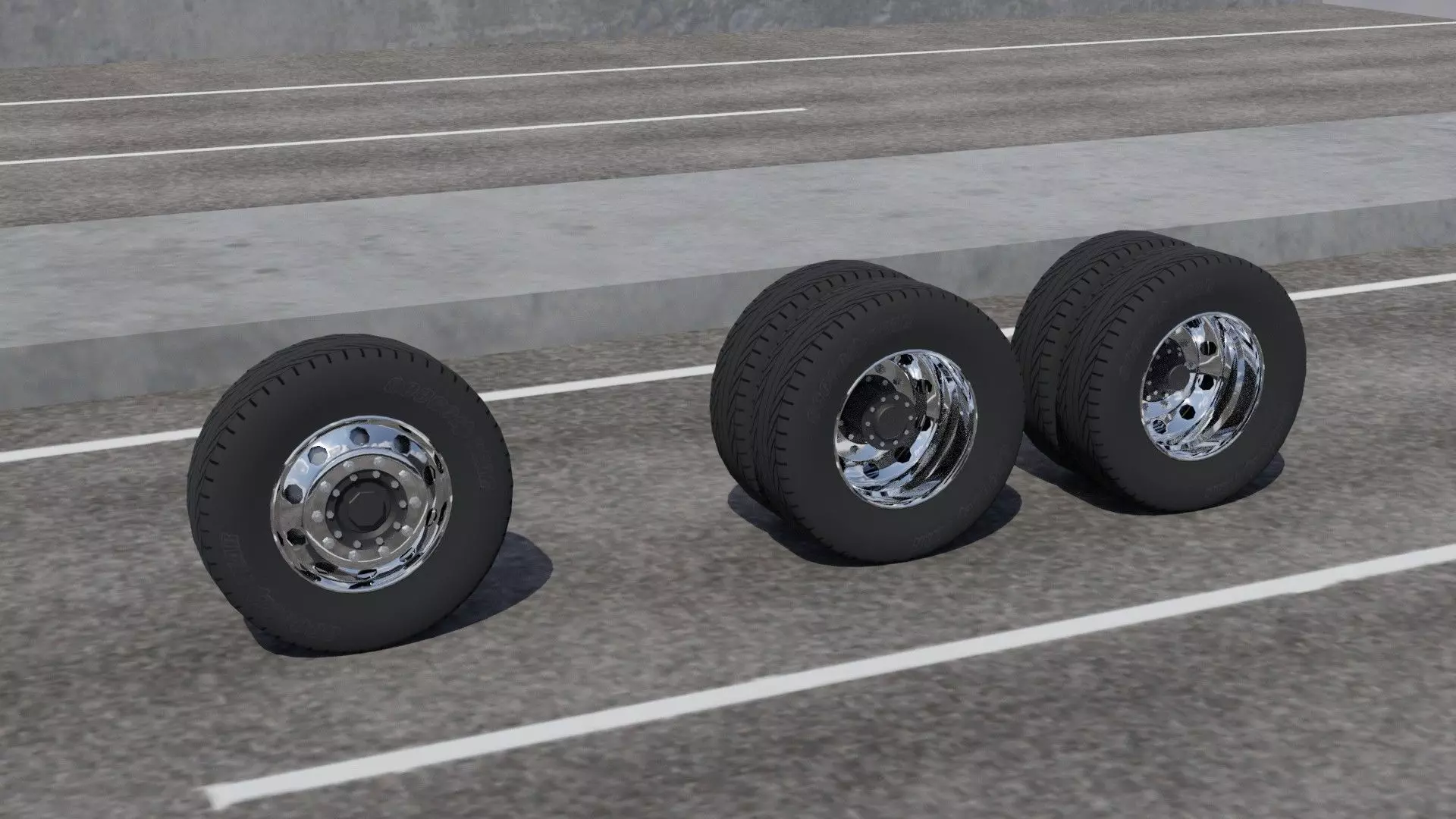 Truck tire Free 3D model