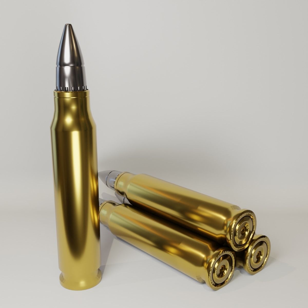 M16 Bullet Low-poly 3D model_1