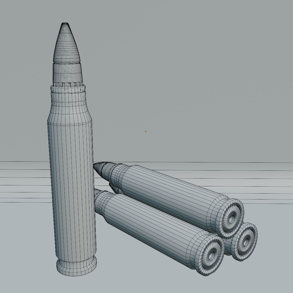 M16 Bullet Low-poly 3D model_2