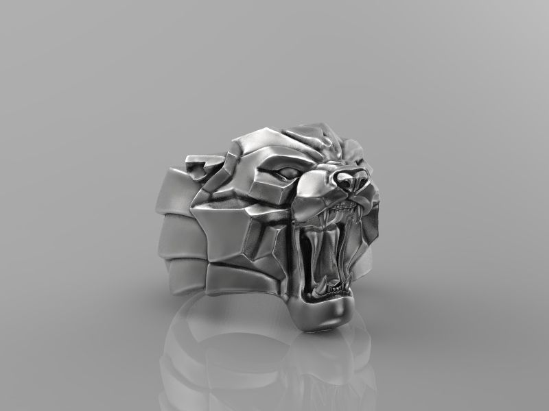 Ring Panther 3d model for 3d printing 3D print model 3D print model_1