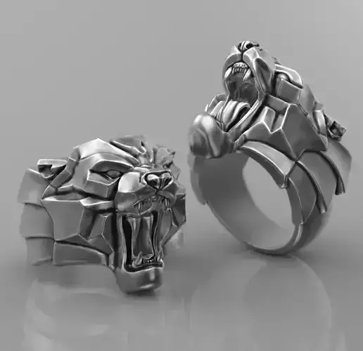 Ring Panther 3d model for 3d printing 3D print model 3D print model