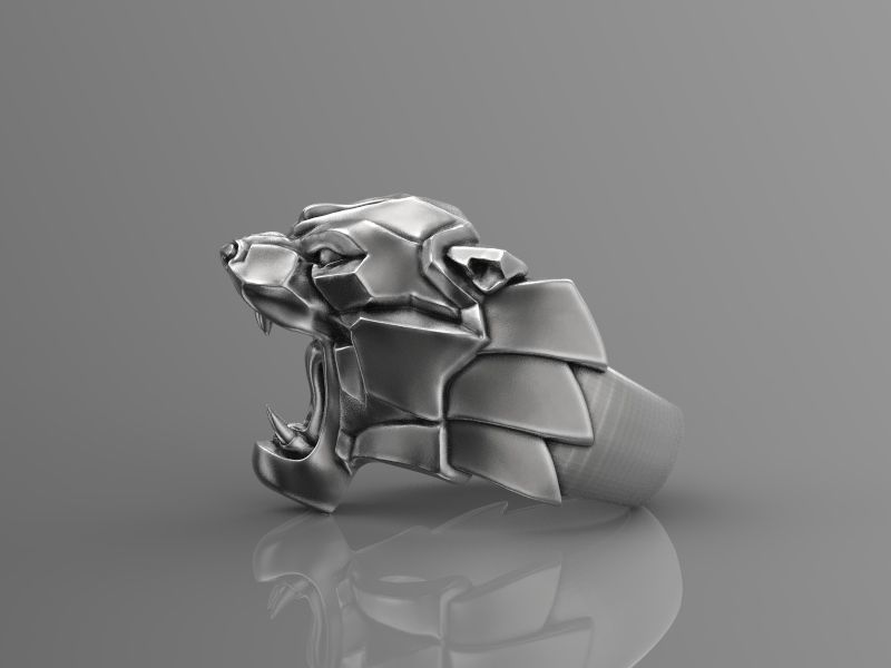Ring Panther 3d model for 3d printing 3D print model 3D print model_14