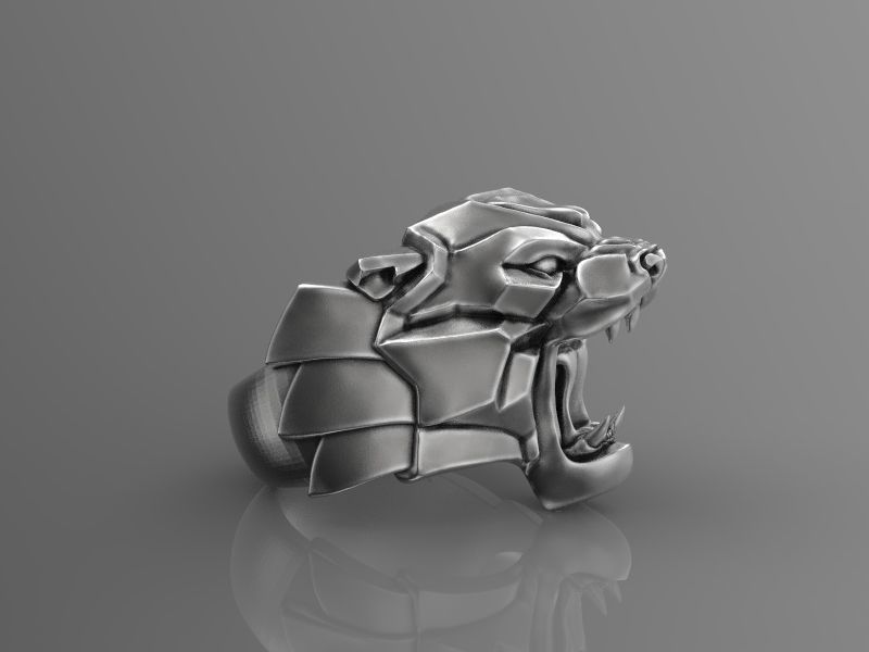 Ring Panther 3d model for 3d printing 3D print model 3D print model_12