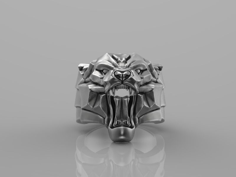 Ring Panther 3d model for 3d printing 3D print model 3D print model_2