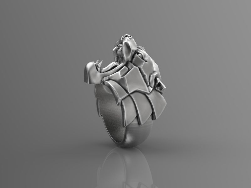 Ring Panther 3d model for 3d printing 3D print model 3D print model_8