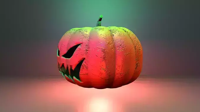 Pumpkin Halloween game asset -LowPoly