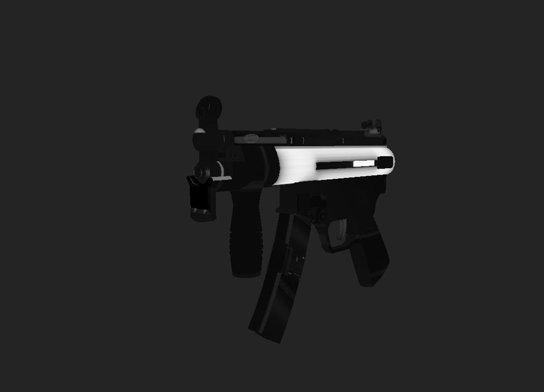 Modern Submachine Gun 2 Low-poly 3D model_3