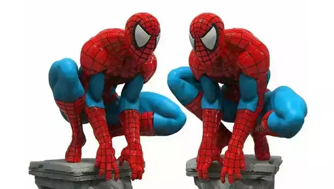 Spiderman Mavel Statues 3D Model Ready to Print STL