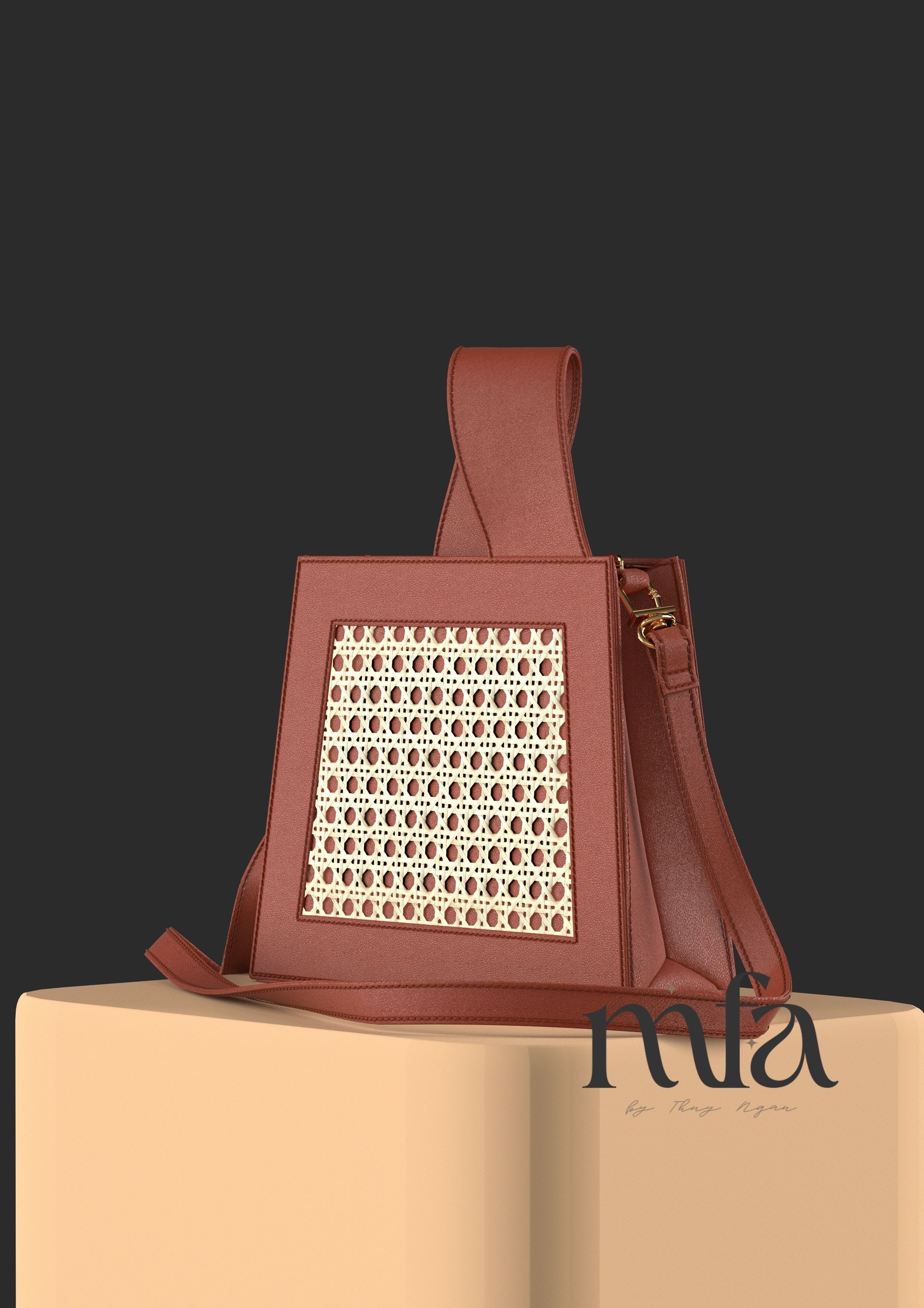 Weave Handbag 3D model_2