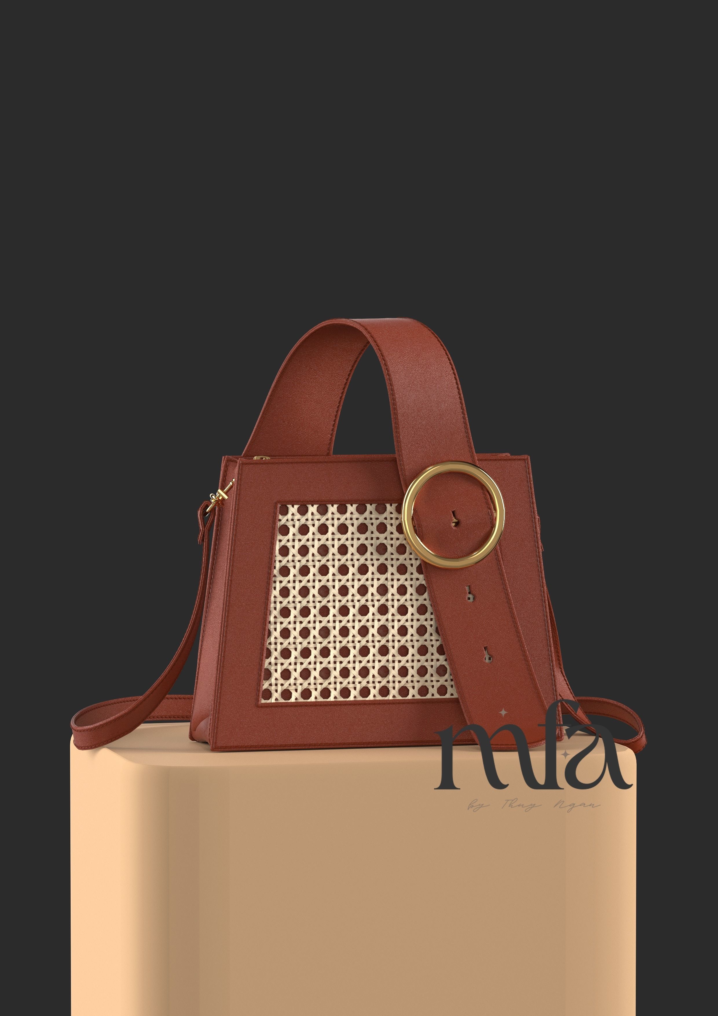Weave Handbag 3D model_1