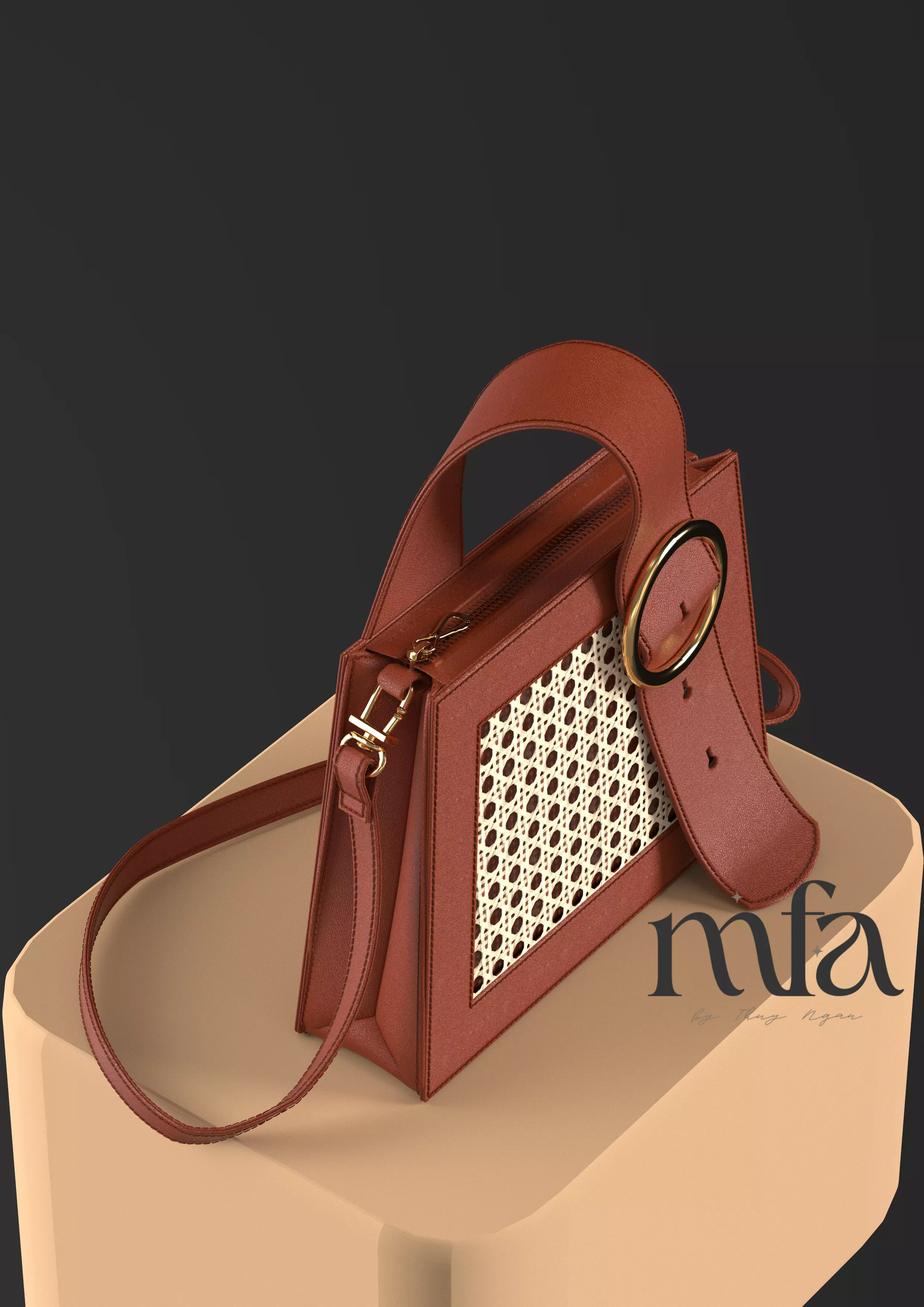 Weave Handbag 3D model_0