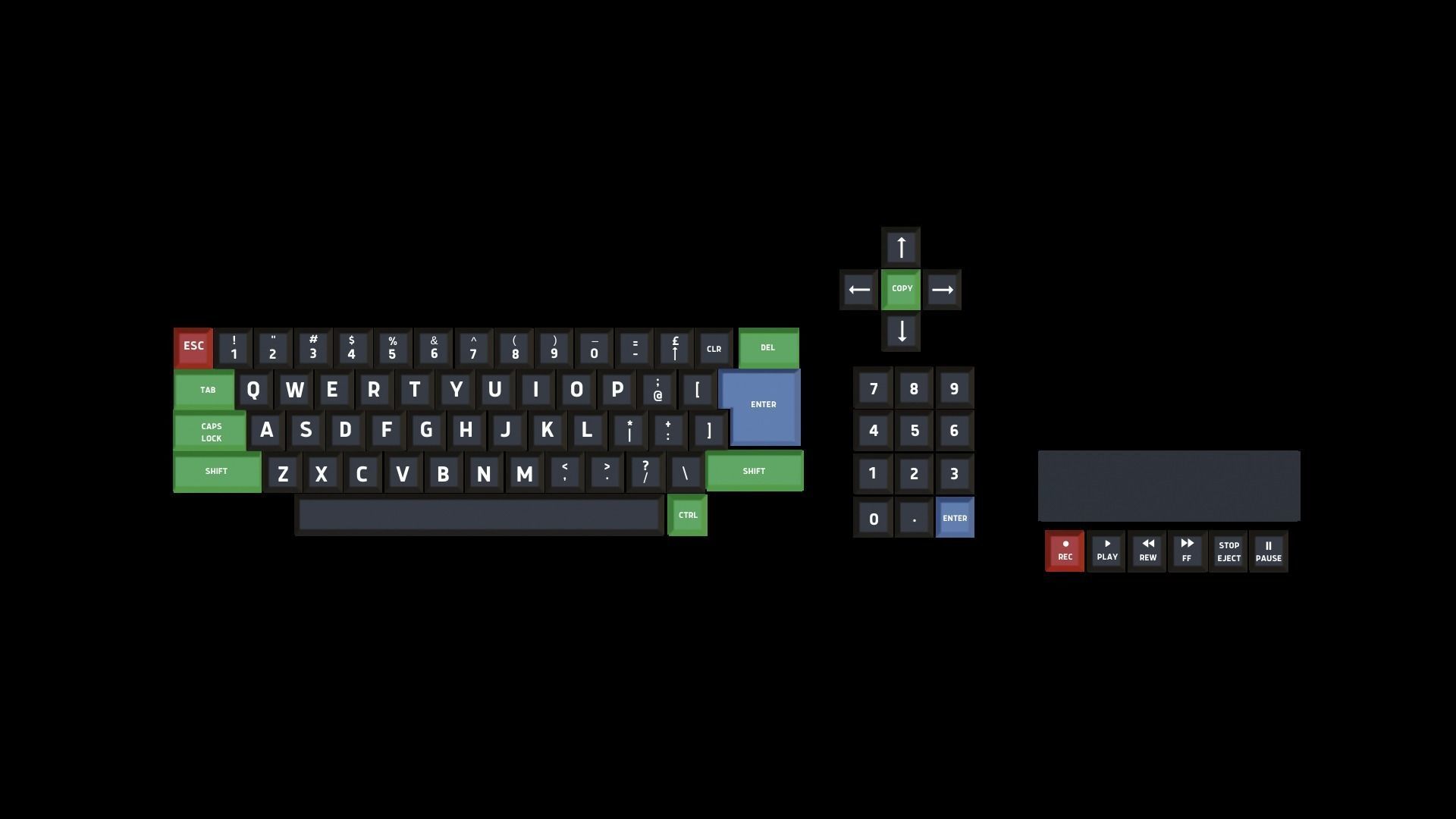 AMSTRAD CPC464 Colour Personal Computer Low-poly 3D model_4