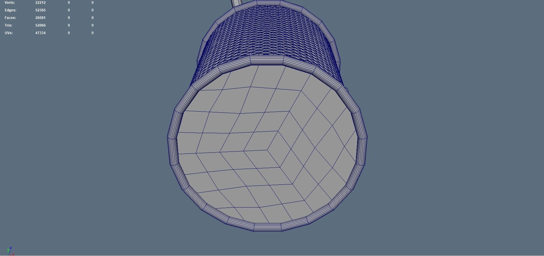 Pen Holder UV Unwrapped and Baked 3D model_8