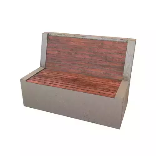 Modern Outdoor Bench v2 001