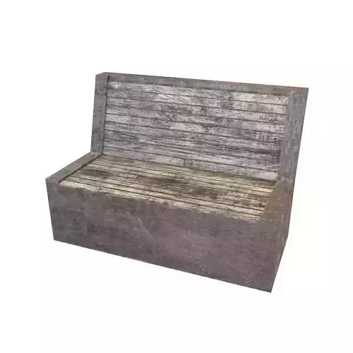 Modern Outdoor Bench v2 002