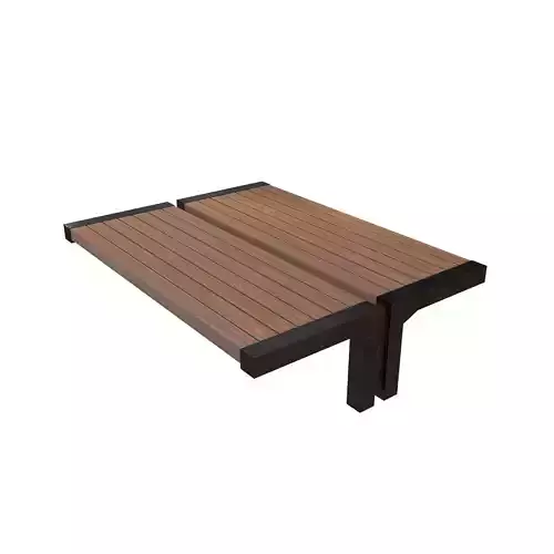 Group Modern Outdoor Bench v3 002