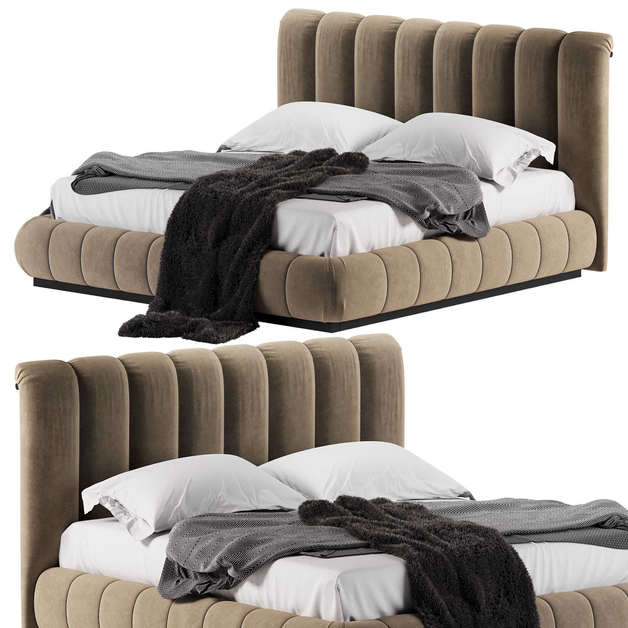 LIFETIME Bed by giorgiocollection 3D model_1